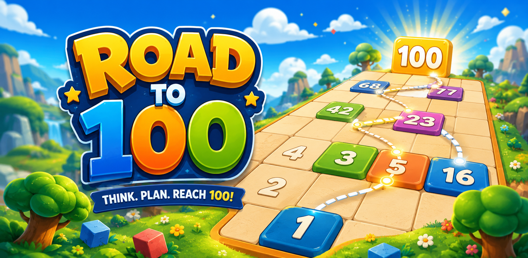 Road to 100: percorso numerico del gioco